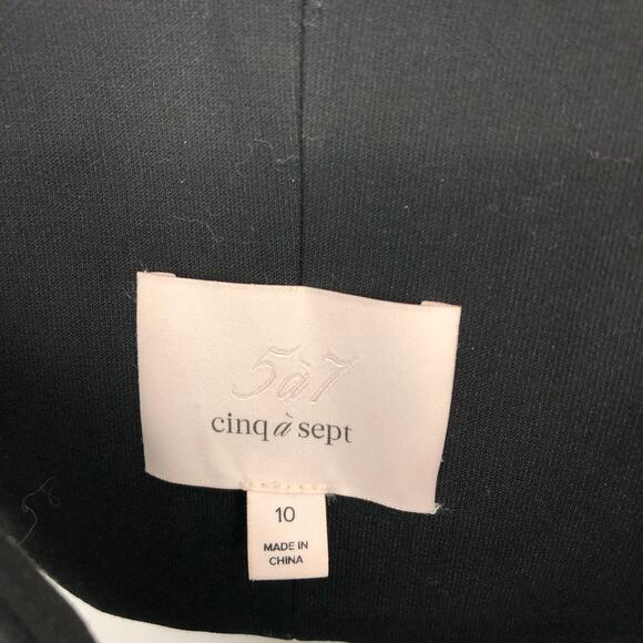 CINQ À SEPT Quinny Embellished Cutout Dress Black Size 10 Scoop Neck NWOT - Picture 14 of 16